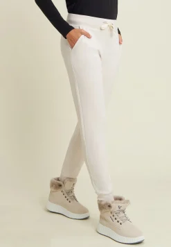 Freddy Pantaloni sportivi da donna con polsini e strass bicolore-Donna Ginnastica|Pantaloni Sportivi