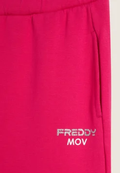 Freddy Pantaloni Sportivi da donna in felpa con fondo polsino-Donna Fitness|Pantaloni Sportivi