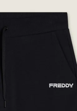 Freddy Pantaloni sportivi in felpa con tasconi laterali-Donna Fitness|Pantaloni Sportivi