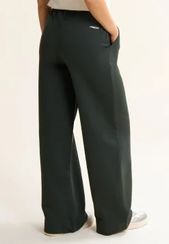 Freddy Pantaloni sportivi neri con gamba ampia e stampa Mickey Mouse-Donna Pantaloni Sportivi