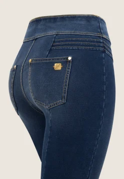 Freddy Pantaloni Vita Media in jersey denim con cuciture decorative-Donna Jeans E Pantaloni|Tutti I Pantaloni