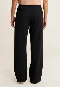 Freddy Pantaloni Wide leg con paillettes in French Terry Modal-Donna Pantaloni Sportivi