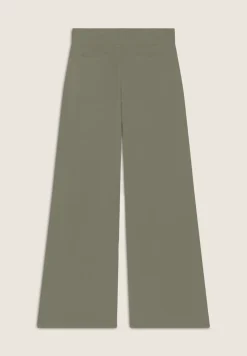 Freddy Pantaloni Wide leg con paillettes in French Terry Modal-Donna Pantaloni Sportivi