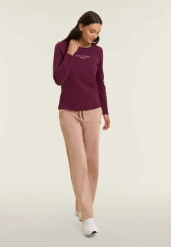 Freddy Pantaloni wide leg da donna con logo in strass bicolore-Donna Ginnastica|Pantaloni Sportivi