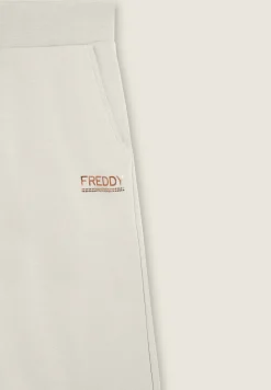 Freddy Pantaloni wide leg da donna con logo in strass bicolore-Donna Ginnastica|Pantaloni Sportivi