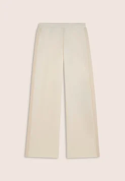 Freddy Pantaloni wide leg in felpa garzata e inserti a trecce-Donna Pantaloni Sportivi