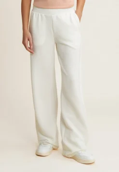 Freddy Pantaloni wide leg in felpa di viscosa a costine-Donna Pantaloni Sportivi