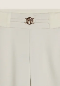 Freddy Pantaloni wide leg in viscosa con dettagli in ciniglia-Donna Pantaloni Sportivi