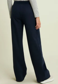 Freddy Pantaloni wide leg in viscosa con dettagli in ciniglia-Donna Pantaloni Sportivi