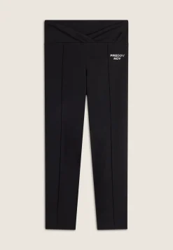 Freddy Pantaloni Yoga Vita Incrociata in felpa lunghezza 7/8-Donna Fitness|Pantaloni Sportivi