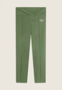Freddy Pantaloni Yoga Vita Incrociata in felpa lunghezza 7/8-Donna Fitness|Pantaloni Sportivi