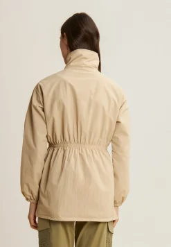 Freddy Parka donna collo alto in nylon con zip ed elastico in vita-Donna Giacche