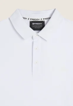 Freddy Polo in Piquet con Colletto Classico-Uomo T-shirts E Polo