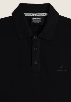 Freddy Polo in Piquet con Colletto Classico-Uomo T-shirts E Polo