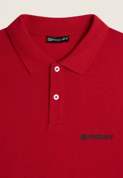 Freddy Polo manica corta da uomo design essenziale in cotone 100%-Uomo T-shirts E Polo