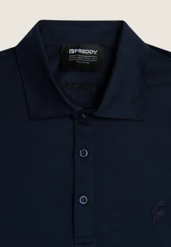 Freddy Polo Uomo a Manica Lunga in Jersey di Cotone-Uomo T-shirts E Polo