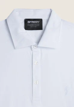 Freddy Polo Uomo a Manica Lunga in Jersey di Cotone-Uomo T-shirts E Polo