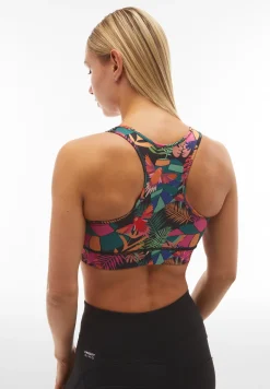 Freddy Reggiseno sportivo a sostegno medio stampa tropicale-Donna Padel|Pilates