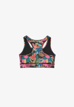 Freddy Reggiseno sportivo a sostegno medio stampa tropicale-Donna Padel|Pilates