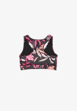 Freddy Reggiseno sportivo a sostegno medio stampa tropicale-Donna Padel|Pilates