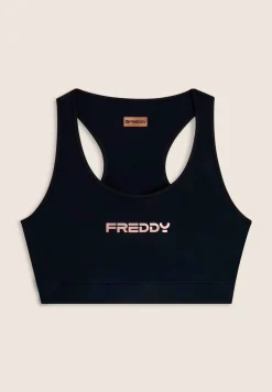 Freddy Reggiseno sportivo con retro a vogatore in tessuto tecnico-Donna Pilates|Fitness