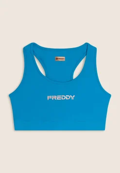 Freddy Reggiseno sportivo con retro a vogatore in tessuto tecnico-Donna Pilates|Fitness
