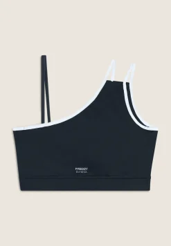 Freddy Reggiseno sportivo monospalla con dettagli contrasto-Donna Padel|Pilates