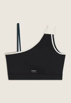 Freddy Reggiseno sportivo monospalla con dettagli contrasto-Donna Padel|Pilates