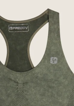 Freddy Reggiseno sportivo seamless ice wash-Donna Padel|Pilates