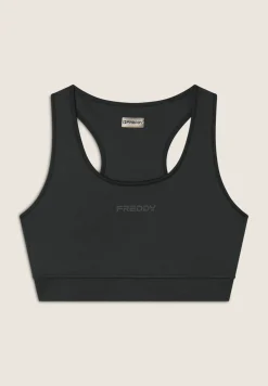 Freddy Reggiseno sportivo supporto medio con logo glitter-Donna Padel|Pilates