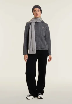 Freddy Sciarpa in maglia con treccia centrale decorativa-Donna Accessori Sportivi