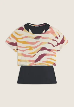 Freddy Set T-shirt Cropped multicolore e Canotta-Donna T-shirts