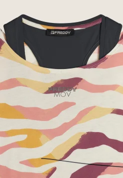 Freddy Set T-shirt Cropped multicolore e Canotta-Donna T-shirts