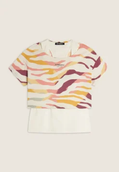 Freddy Set T-shirt Cropped multicolore e Canotta-Donna T-shirts