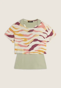 Freddy Set T-shirt Cropped multicolore e Canotta-Donna T-shirts