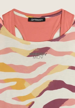 Freddy Set T-shirt Cropped multicolore e Canotta-Donna T-shirts