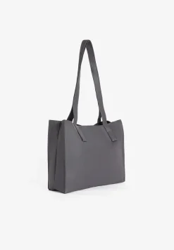Freddy Shopping bag in similpelle con logo applicato-Donna Borse E Zaini