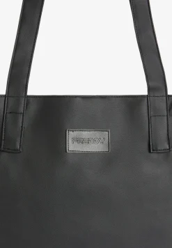 Freddy Shopping bag in similpelle con logo applicato-Donna Borse E Zaini