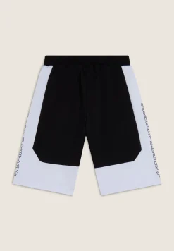 Freddy Short Bambina/Bambino a Blocchi di Colore con Logo- Shorts