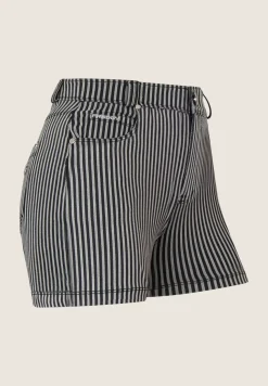 Freddy Shorts donna in denim a righe vita regular design 5 tasche-Donna Tutti I Pantaloni|Jeans E Pantaloni