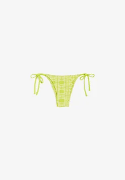 Freddy Slip bikini con logo all over e chiusura a laccetti-Donna Costumi Da Bagno