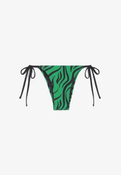 Freddy Slip bikini stampa zebrata con chiusura a laccetti-Donna Costumi Da Bagno