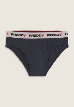Freddy Slip Uomo con Elastico Jacquard a Contrasto e Logo-Uomo Underwear