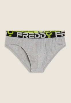 Freddy Slip Uomo con Elastico Jacquard e Maxi Logo-Uomo Underwear
