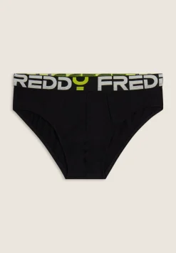 Freddy Slip Uomo con Elastico Jacquard e Maxi Logo-Uomo Underwear