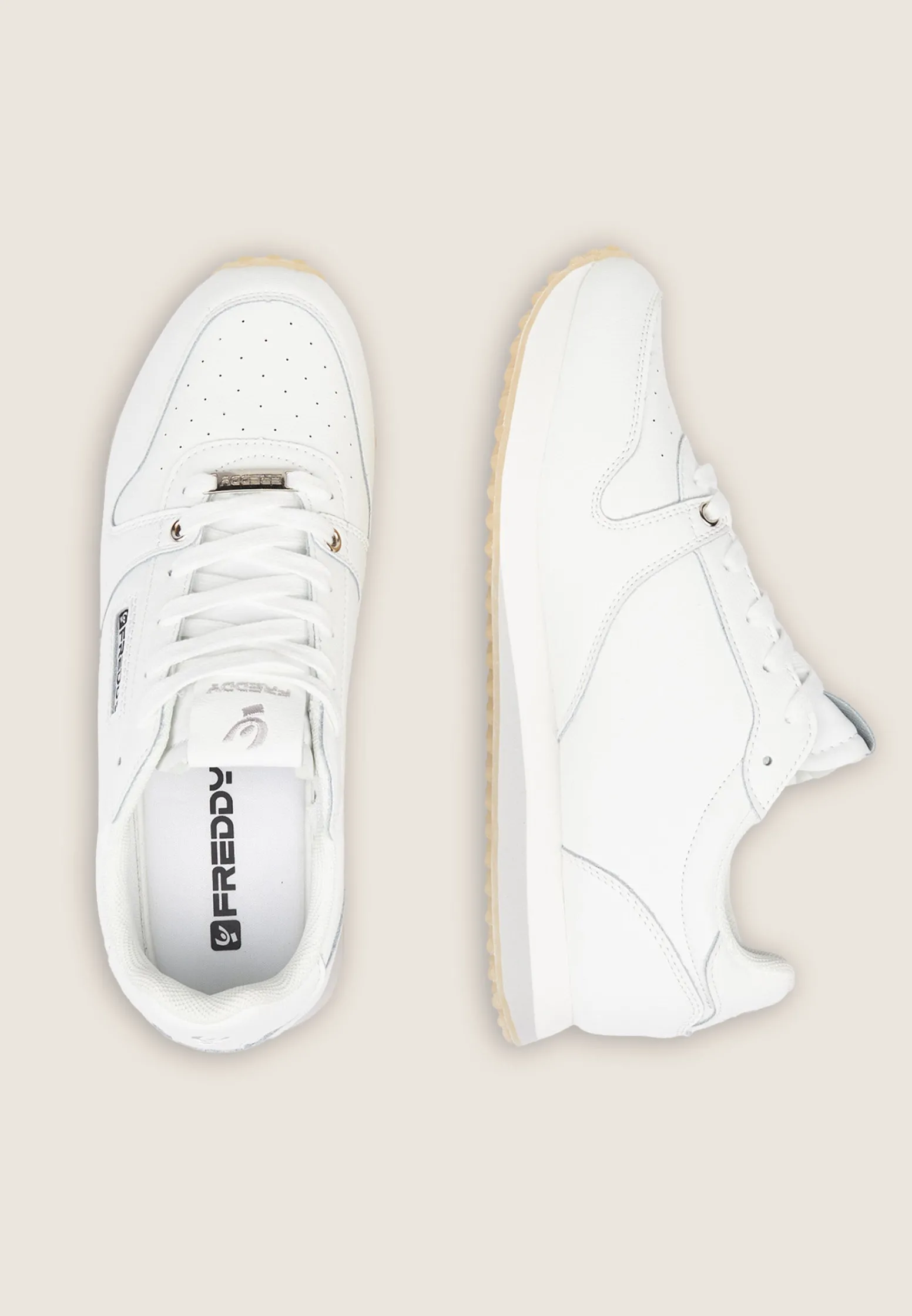 Freddy Sneakers in pelle con suola GripWalk-Donna Scarpe Sportive