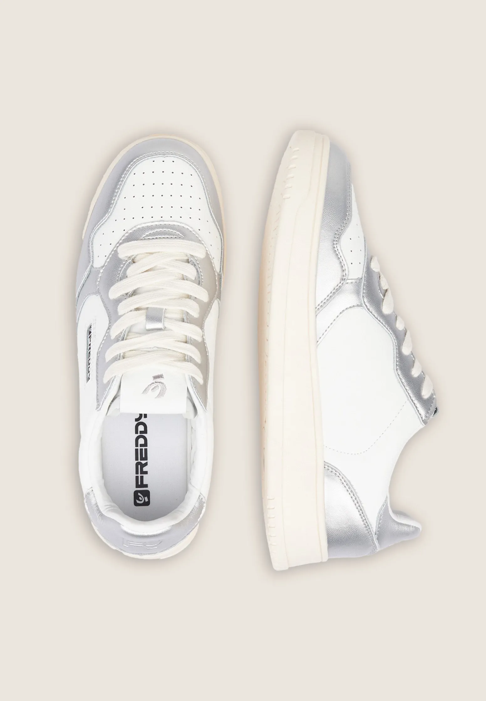 Freddy Sneakers in pelle stile basket-Donna Scarpe Sportive