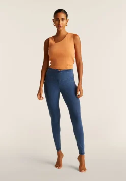 Freddy Top a costine stretch con scollo asimmetrico-Donna Top E Canotte