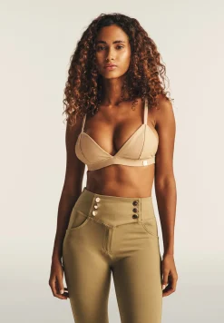 Freddy Top a triangolo in similpelle laminata-Donna Top E Canotte