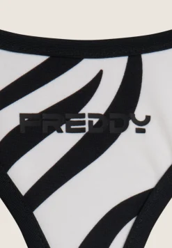 Freddy Top bikini a triangolo stampa zebrata all over-Donna Costumi Da Bagno